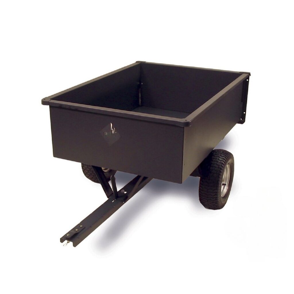 Cart for tractor mower made of steel, 500 kg carrying capacity 120 x 85 x 37 cm