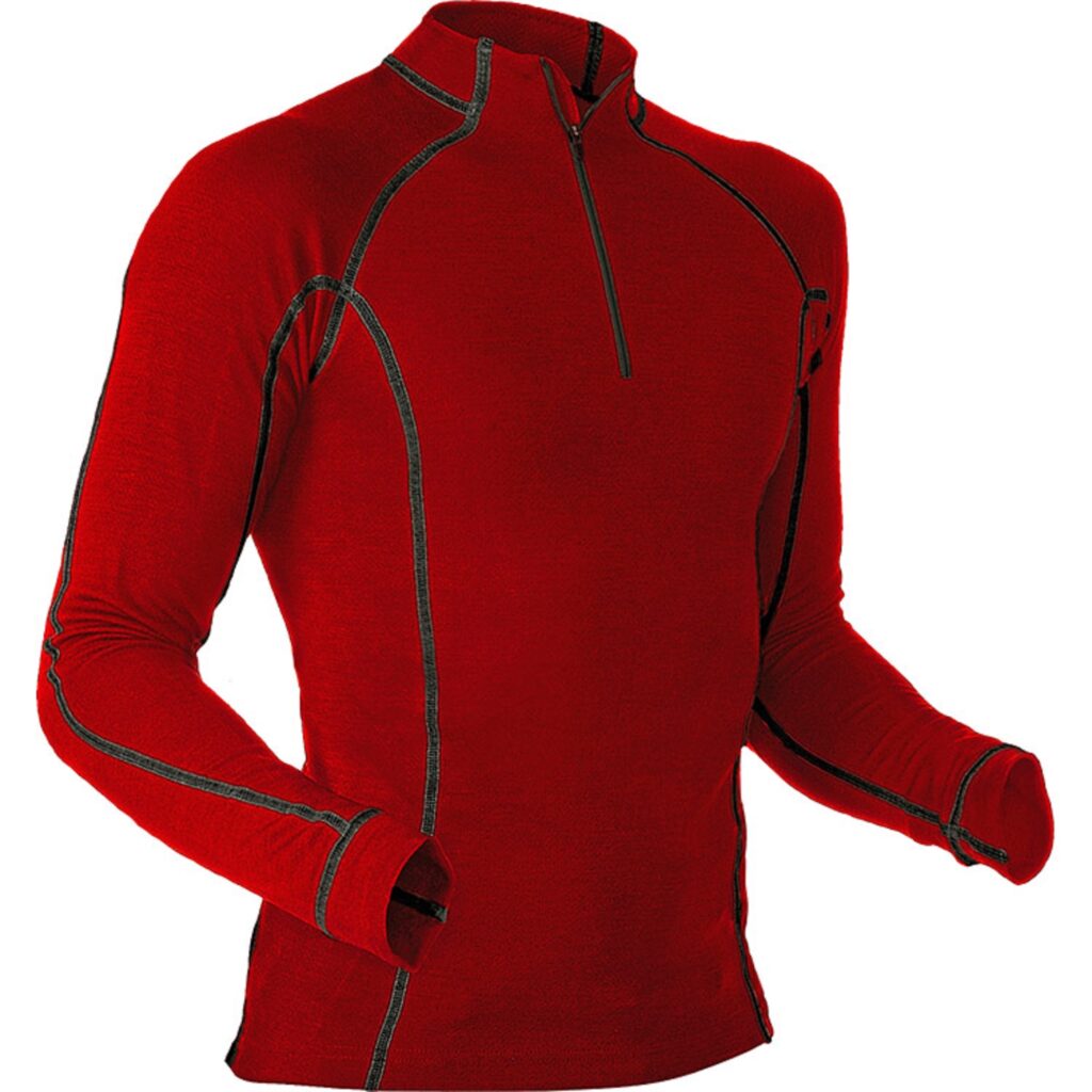 Pikk aluspesu särk Merino-Modal Thermal Shirt Pfanner, punane, suurus L