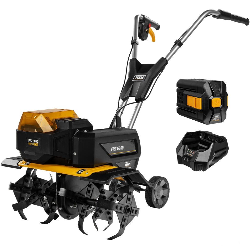 Tiller Texas FRZ5800 with 5,0Ah battery and fast charger